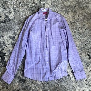 Hugo Boss. Sharp Fit. Purple Window Pane.